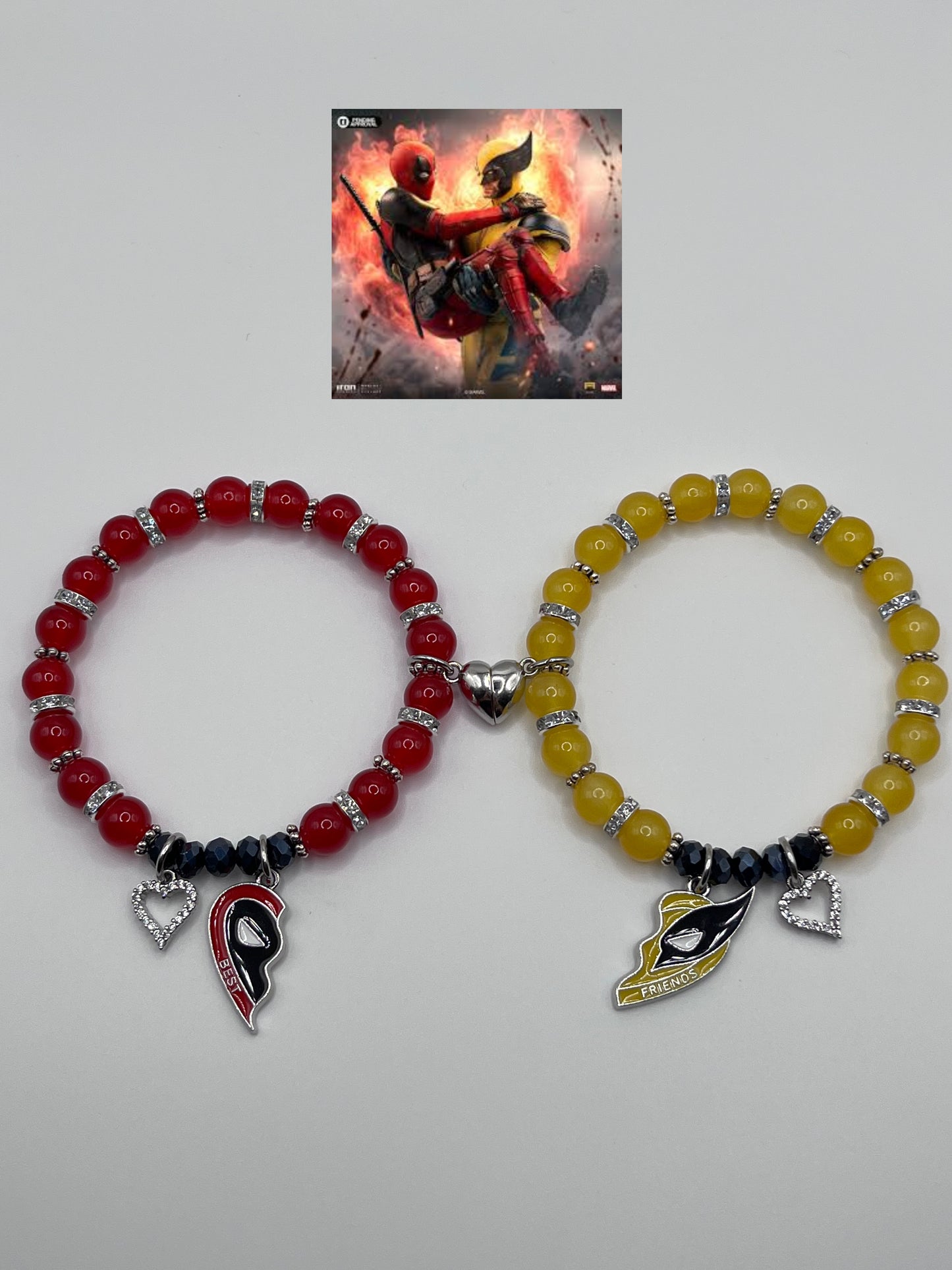 Deadpool & Wolverine Matching Bracelet