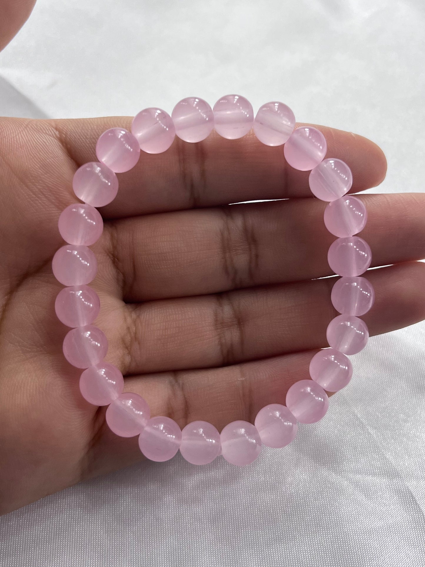 Pink Glass Bracelet